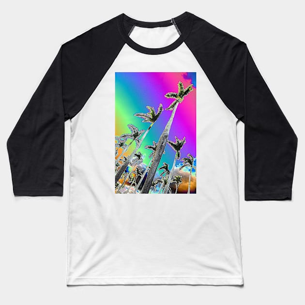 Florida Rainbow Dream Baseball T-Shirt by CGJohnson